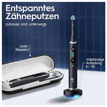 Lade das Bild in den Galerie-Viewer, Oral-B iO Series 9 Elektrische Zahnbürste/Electric Toothbrush, Doppelpack +3 Aufsteckbürsten, 7 Putzmodi, Magnet-Technologie &amp; 3D-Analyse, Farbdisplay, Lade-Reiseetui, Designed by Braun, Black/ Rose
