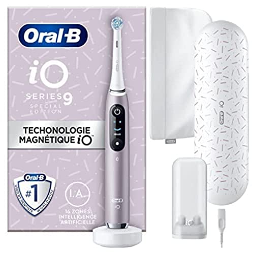 Oral-B iO 9 Elektrische Zahnbürste, Special Edition, Rosa, Quarz, vernetzt, Bluetooth