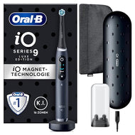 🔥 TAGESDEAL 🔥 Oral-B iO Series 9 Luxe Edition Elektrische Zahnbürste/Electric Toothbrush, 7 Putzmodi, Zahnpflege, Farbdisplay, Lade-Reiseetui & Beauty-Tasche, black onyx