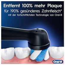 Lade das Bild in den Galerie-Viewer, Oral-B iO Series 8 Plus Edition Doppelpack Elektrische Zahnbürste/Electric Toothbrush, PLUS 4 Aufsteckbürsten, 6 Modi für Zahnpflege, Reiseetui, Designed by Braun, black/violet
