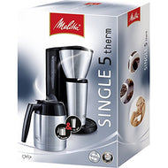 🔥 TAGESDEAL 🔥 Melitta Single5 Therm - kleine Filterkaffeemaschine - mit Thermokanne - Tropfstopp - 5 Tassen - Schwarz (M728)