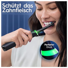 Lade das Bild in den Galerie-Viewer, Oral-B iO Series 8 Plus Edition Doppelpack Elektrische Zahnbürste/Electric Toothbrush, PLUS 4 Aufsteckbürsten, 6 Modi für Zahnpflege, Reiseetui, Designed by Braun, black/violet
