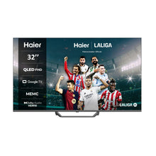 Lade das Bild in den Galerie-Viewer, Haier QLED Full HD H32S80EFX - 32&quot;, Smart TV, Google TV, Dolby Audio, HDR 10, Smart Remote Control, Google Assistant, Bluetooth 5.1, DBX TV, HDMI 2.1 x 4,
