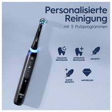 Lade das Bild in den Galerie-Viewer, 🔥 LAST MINUTE  DEAL 🔥 Oral-B iO Series 5 Plus Edition Elektrische Zahnbürste/Electric Toothbrush, Doppelpack PLUS 2 Aufsteckbürsten + Magnet-Etui, 5 Putzmodi, Designed by Braun, Matt Black/Quite White
