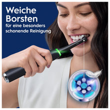 Lade das Bild in den Galerie-Viewer, Oral-B iO Series 9 Elektrische Zahnbürste/Electric Toothbrush, Doppelpack +3 Aufsteckbürsten, 7 Putzmodi, Magnet-Technologie &amp; 3D-Analyse, Farbdisplay, Lade-Reiseetui, Designed by Braun, Black/ Rose
