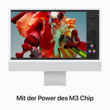 Lade das Bild in den Galerie-Viewer, 🔥 LAST MINUTE  DEAL 🔥 Apple 2023 iMac All-in-One Desktop-Computer mit M3 Chip: 8-Core CPU, 8-Core GPU, 24&quot; 4.5K Retina Display, 16 GB gemeinsamer Arbeitsspeicher, 256 GB SSD Speicher, passendes Zubehör. Silber
