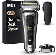 🔥 LAST MINUTE  DEAL 🔥 Braun Series 9 Pro+ Rasierer Herren, Elektrorasierer mit 5 Pro Rasierelementen, Langhaarschneider ProTrimmer, Ladestation, 60 Min Laufzeit, Wet & Dry, Geschenk Mann, Made in Germany, 9517s, Silber