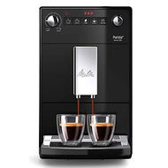 Melitta Purista F 230-102 Kaffeevollautomat mit flüsterleisem Kegelmahlwerk (Direktwahltaste, 2-Tassen Funktion, 20 cm Breite, entnehmbare Brühgruppe) schwarz